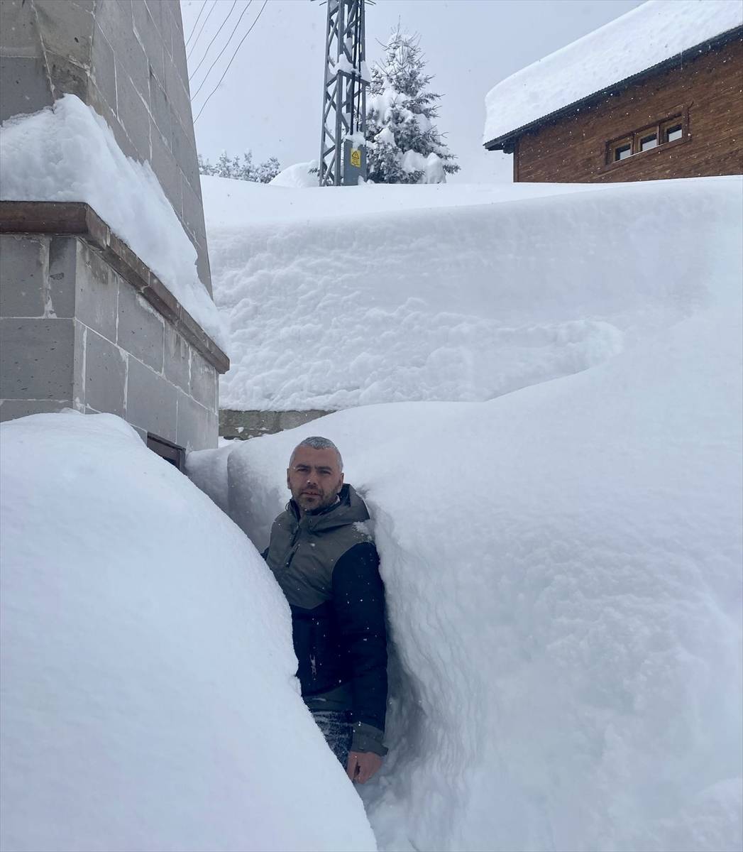 Kar yağan yayla bu hale geldi 1